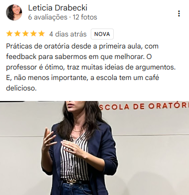 Avaliação Google de Leticia Drabecki